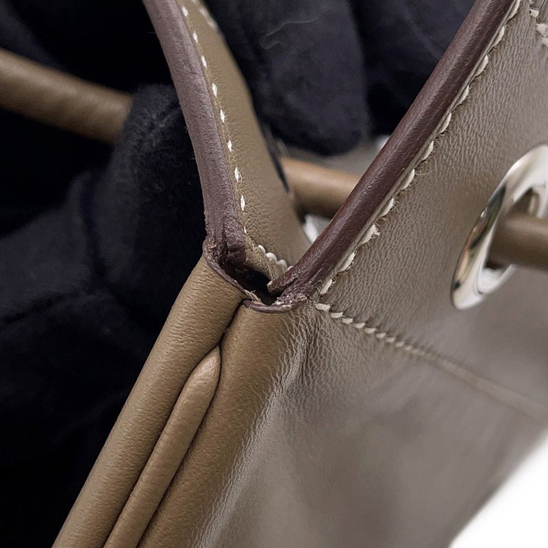 エルメス ショルダーバッグ サックアリーヌ ミニ エトゥープ/シルバー金具 スイフト D刻印