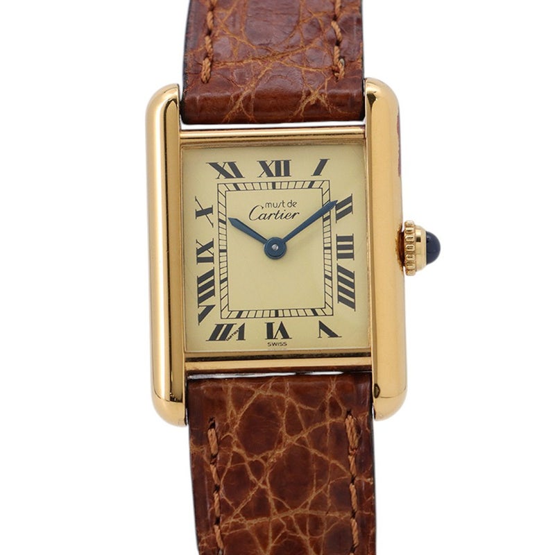 カルティエ マストタンク SM W1003153 Cartier 腕時計 アイボリー文字盤