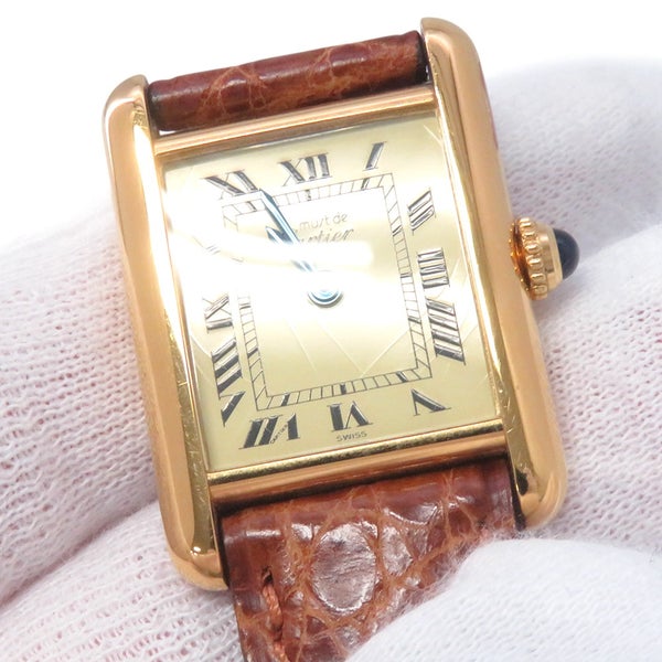 カルティエ マストタンク SM W1003153 Cartier 腕時計 アイボリー文字盤