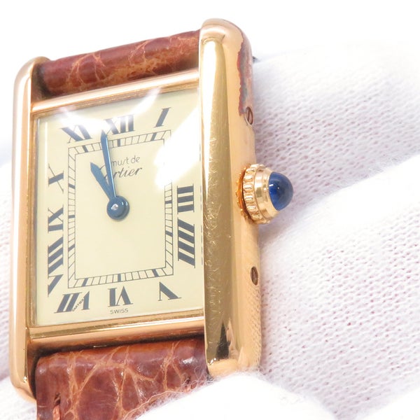 カルティエ マストタンク SM W1003153 Cartier 腕時計 アイボリー文字盤