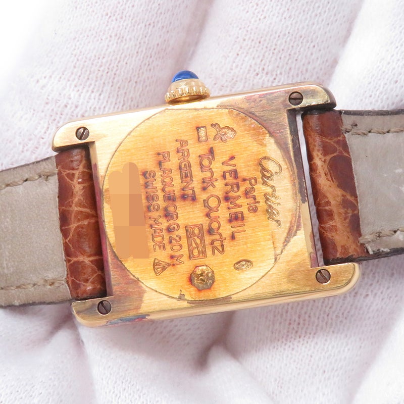 カルティエ マストタンク SM W1003153 Cartier 腕時計 アイボリー文字盤