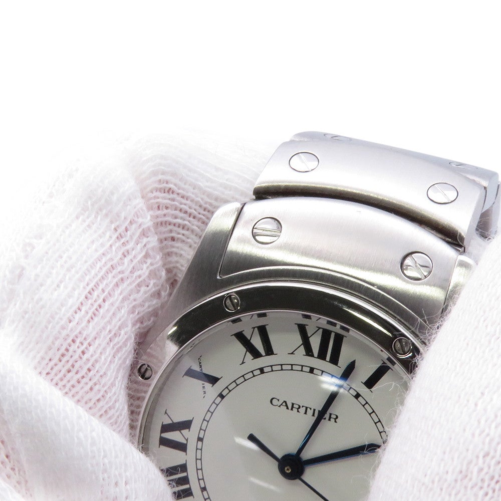 カルティエ サントスクーガー MM W20027K1 Cartier 腕時計 白文字盤 カルティエ サントスクーガー MM W20027K1 Cartier 腕時計 白文字盤