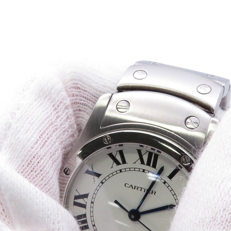 カルティエ サントスクーガー MM W20027K1 Cartier 腕時計 白文字盤