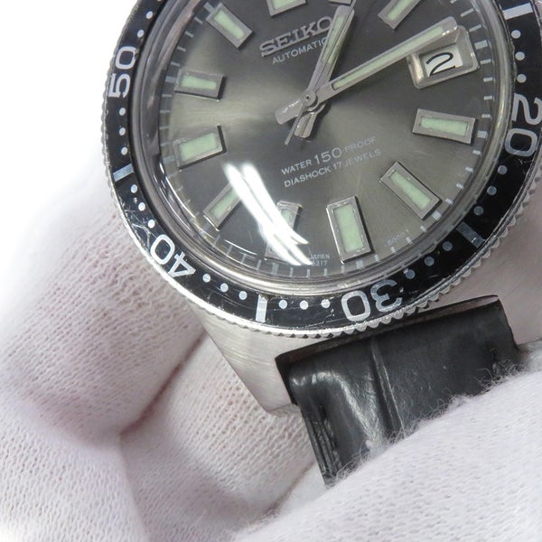 セイコー 150m ダイバーファーストモデル後期型 6217-8001 SEIKO 腕時計 グレー文字盤