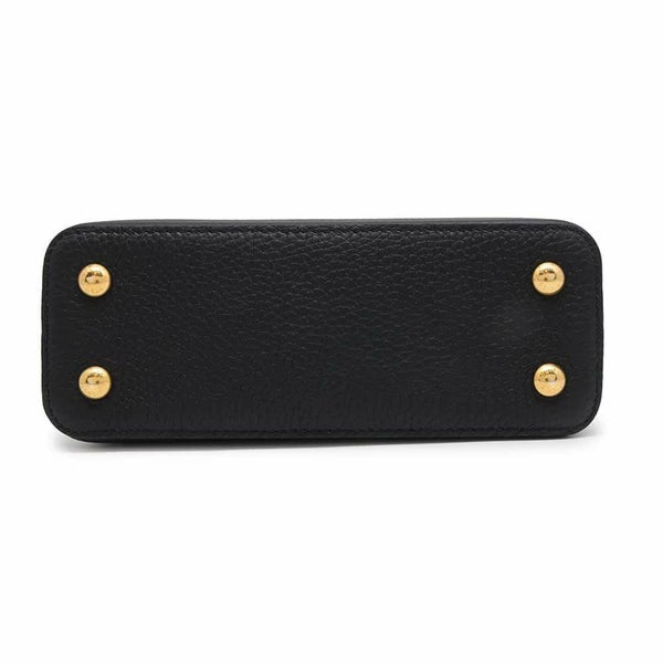 ルイヴィトン ハンドバッグ トリヨンレザー カプシーヌMINI M56071 ヴィトン 2wayショルダーバッグ ブラック 黒