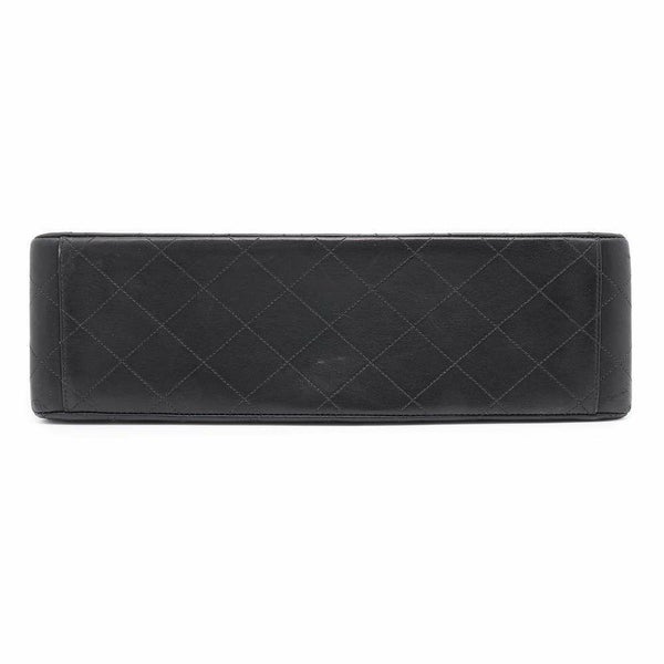 シャネル チェーンショルダーバッグ デカマトラッセ ココマーク Wチェーンショルダー ラムスキン A01094 CHANEL デカマト 黒