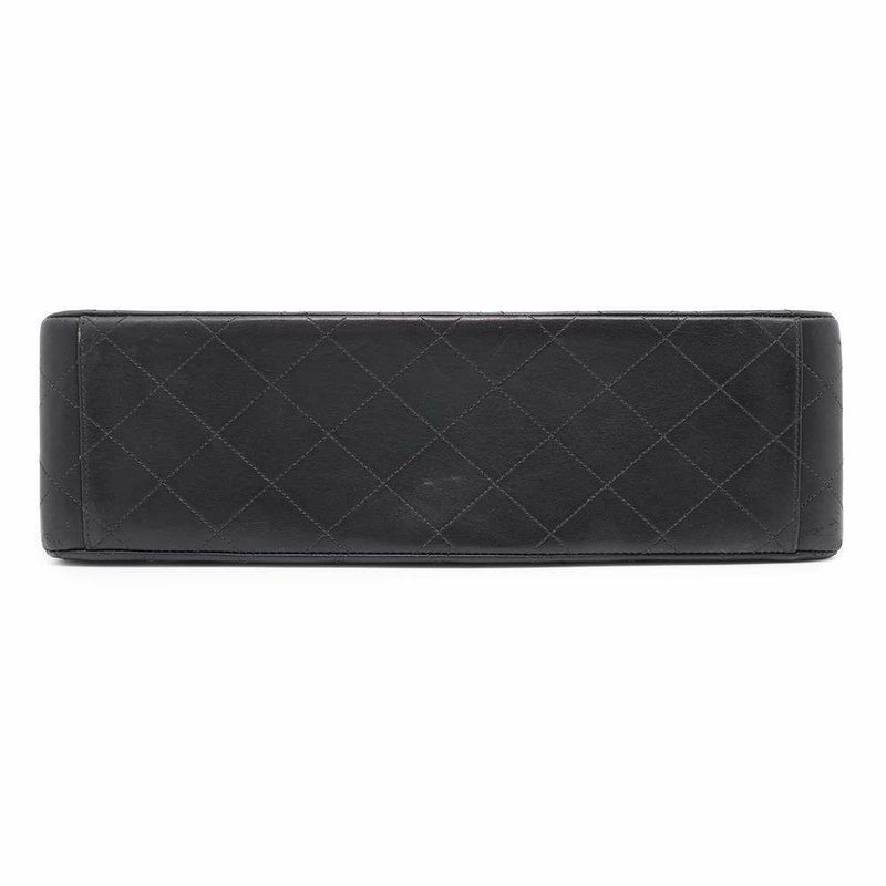 シャネル チェーンショルダーバッグ デカマトラッセ ココマーク Wチェーンショルダー ラムスキン A01094 CHANEL デカマト 黒