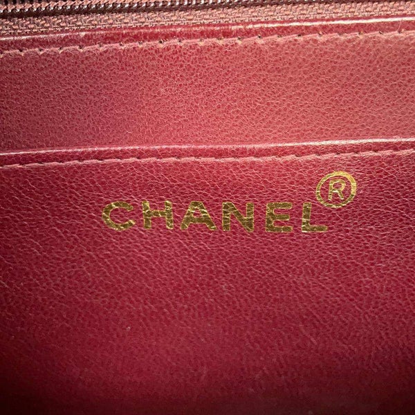 シャネル チェーンショルダーバッグ デカマトラッセ ココマーク Wチェーンショルダー ラムスキン A01094 CHANEL デカマト 黒