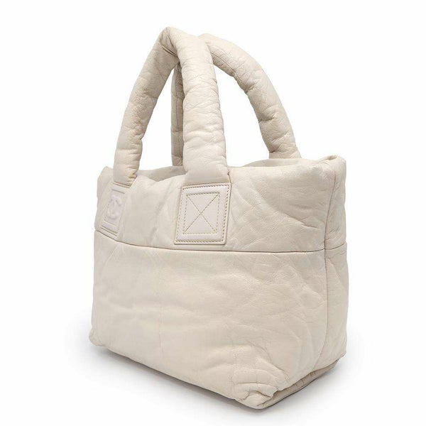 シャネル トートバッグ コココクーン ココマーク スモールトート A47108 CHANEL 白