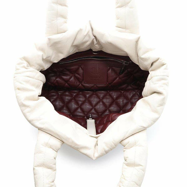 シャネル トートバッグ コココクーン ココマーク スモールトート A47108 CHANEL 白