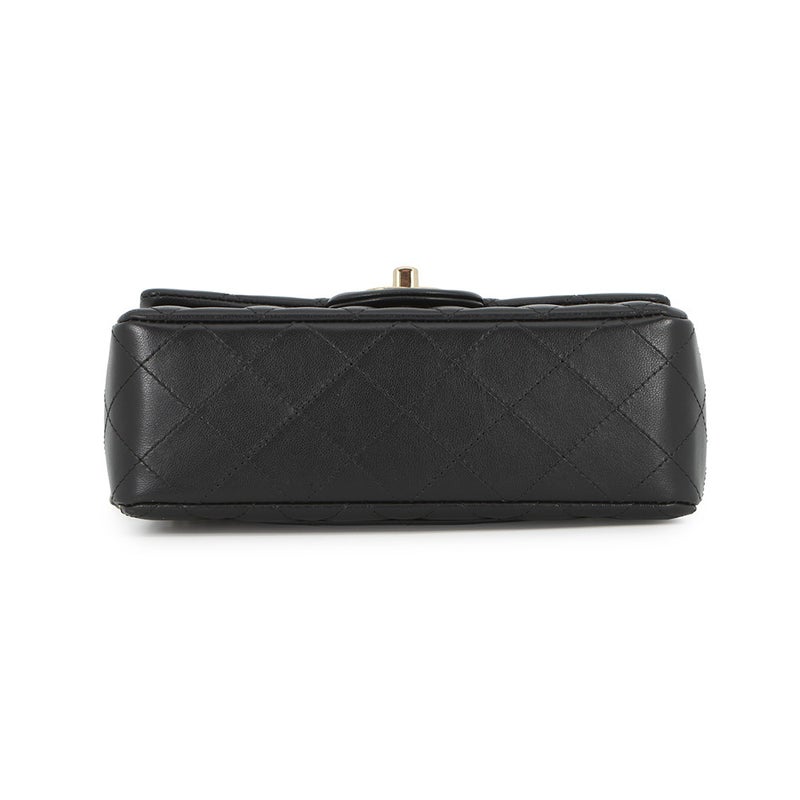 シャネル チェーンショルダーバッグ ミニ マトラッセ 20 ココマーク ラムスキン A69900 CHANEL 黒