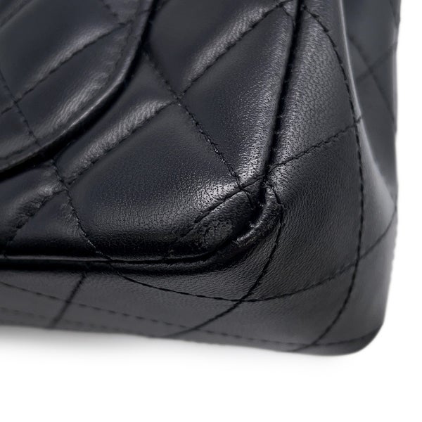 シャネル チェーンショルダーバッグ ミニ マトラッセ 20 ココマーク ラムスキン A69900 CHANEL 黒