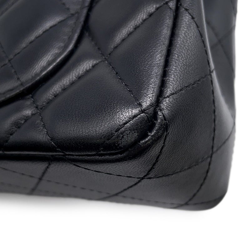 シャネル チェーンショルダーバッグ ミニ マトラッセ 20 ココマーク ラムスキン A69900 CHANEL 黒