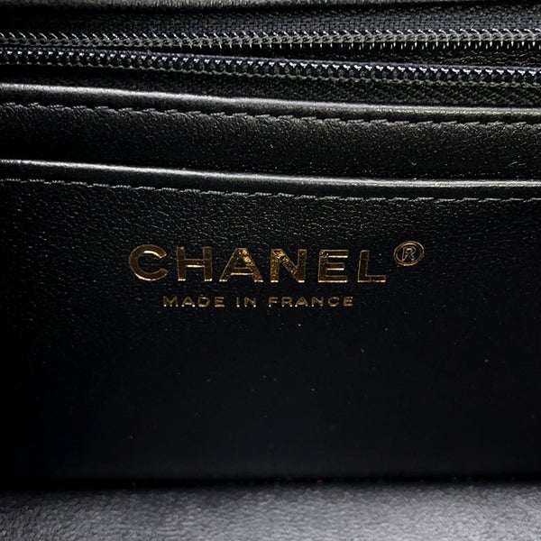 シャネル チェーンショルダーバッグ ミニ マトラッセ 20 ココマーク ラムスキン A69900 CHANEL 黒