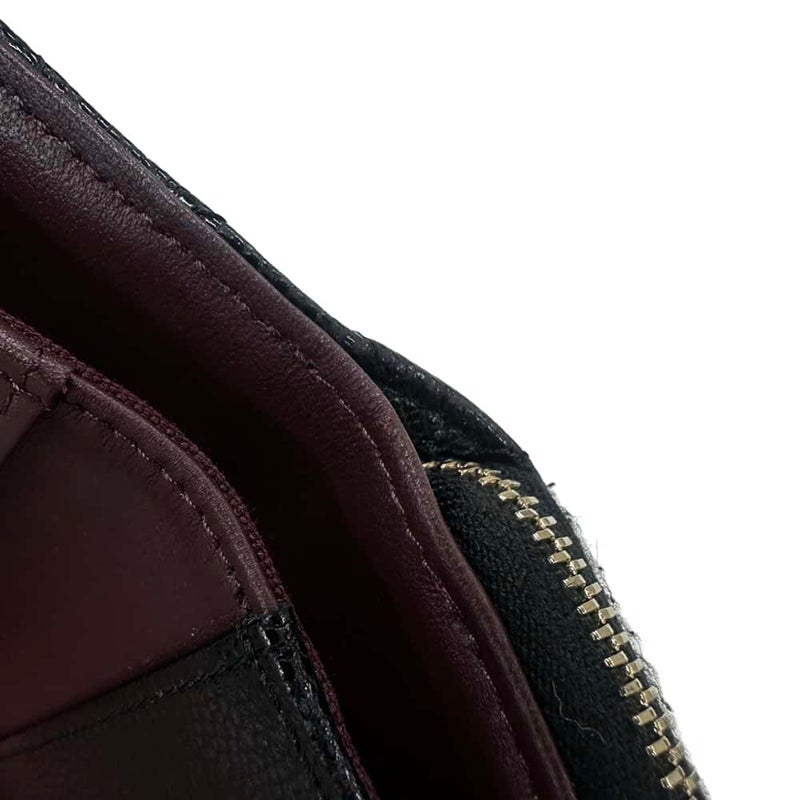 シャネル 三つ折り財布 クラシック スモール フラップ ジップウォレット キャビアスキン AP3177 CHANEL 財布 黒