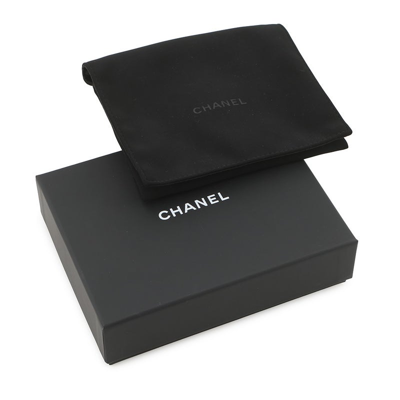 シャネル 三つ折り財布 クラシック スモール フラップ ジップウォレット キャビアスキン AP3177 CHANEL 財布 黒