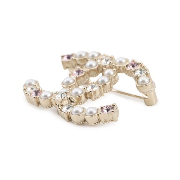 シャネル ブローチ ココマーク フェイクパール ラインストーン A23C ABA144 CHANEL アクセサリー