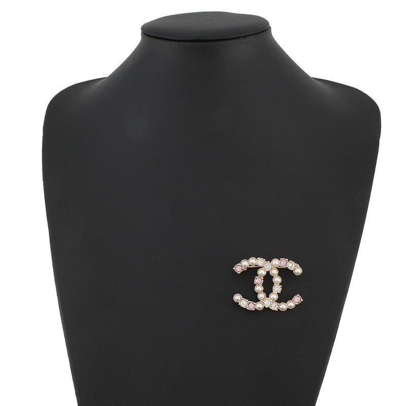シャネル ブローチ ココマーク フェイクパール ラインストーン A23C ABA144 CHANEL アクセサリー