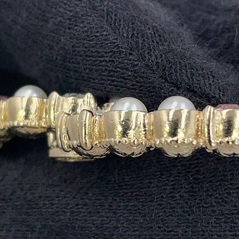 シャネル ブローチ ココマーク フェイクパール ラインストーン A23C ABA144 CHANEL アクセサリー