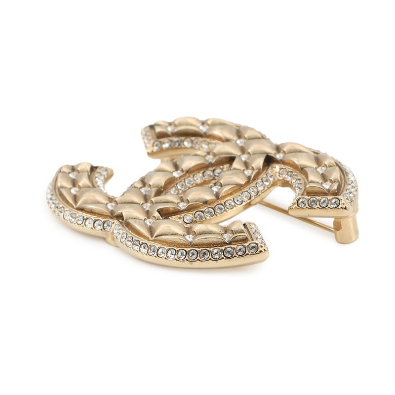 シャネル ブローチ ココマーク メタル ラインストーン A23C CHANEL アクセサリー