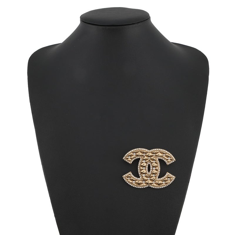 シャネル ブローチ ココマーク メタル ラインストーン A23C CHANEL アクセサリー