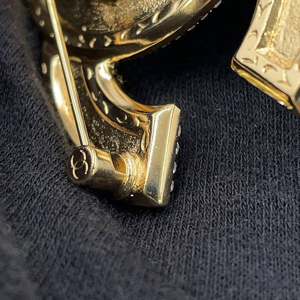 シャネル ブローチ ココマーク メタル ラインストーン A23C CHANEL アクセサリー