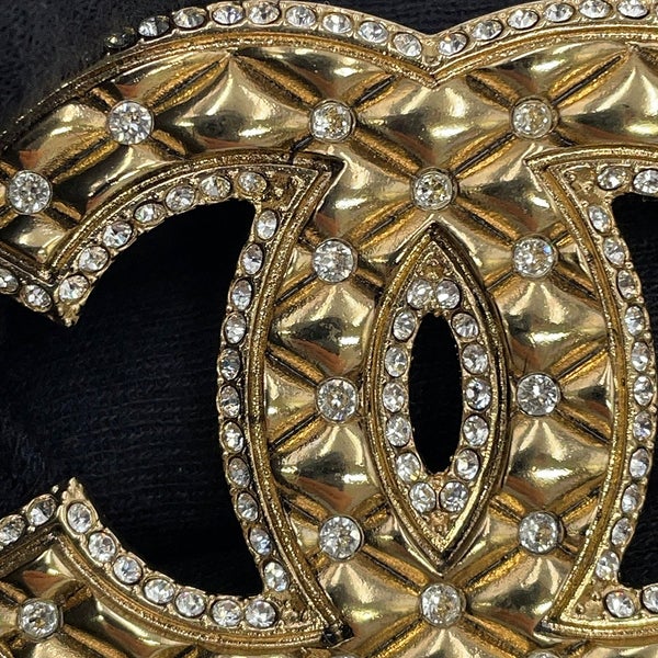 シャネル ブローチ ココマーク メタル ラインストーン A23C CHANEL アクセサリー
