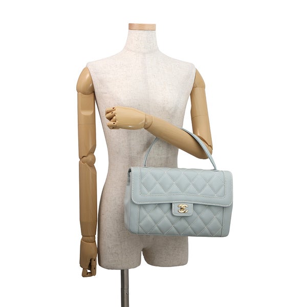 シャネル ハンドバッグ ワイルドステッチ マトラッセ ココマーク ラムスキン CHANEL