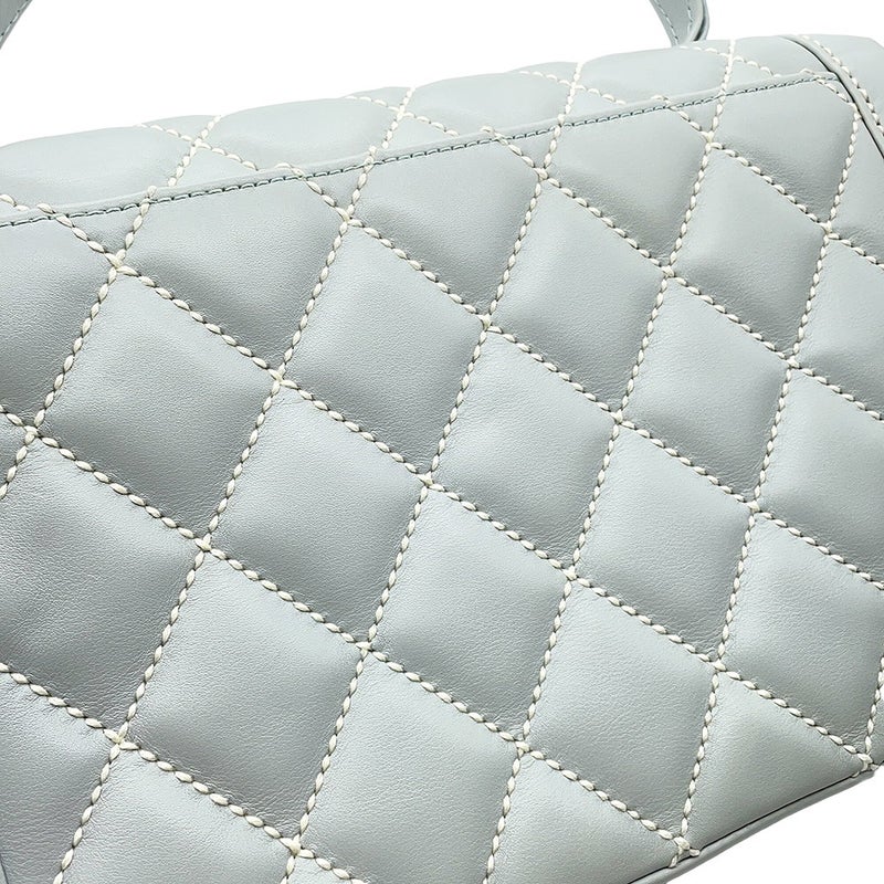 シャネル ハンドバッグ ワイルドステッチ マトラッセ ココマーク ラムスキン CHANEL