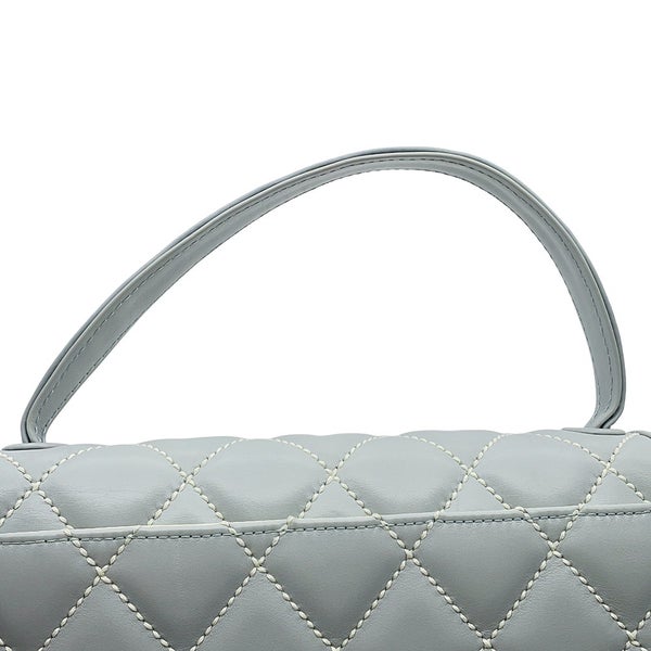 シャネル ハンドバッグ ワイルドステッチ マトラッセ ココマーク ラムスキン CHANEL