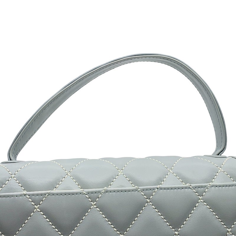 シャネル ハンドバッグ ワイルドステッチ マトラッセ ココマーク ラムスキン CHANEL