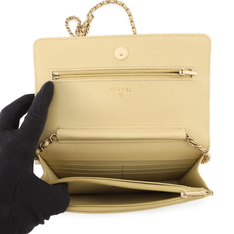 シャネル チェーンウォレット クラシック マトラッセ ココマーク キャビアスキン AP0250 CHANEL 財布
