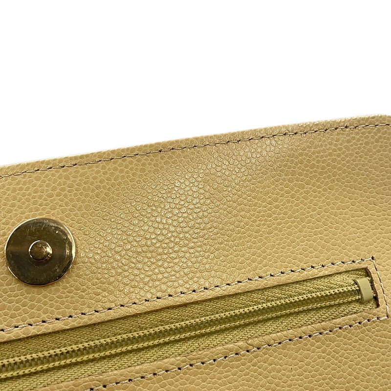 シャネル チェーンウォレット クラシック マトラッセ ココマーク キャビアスキン AP0250 CHANEL 財布