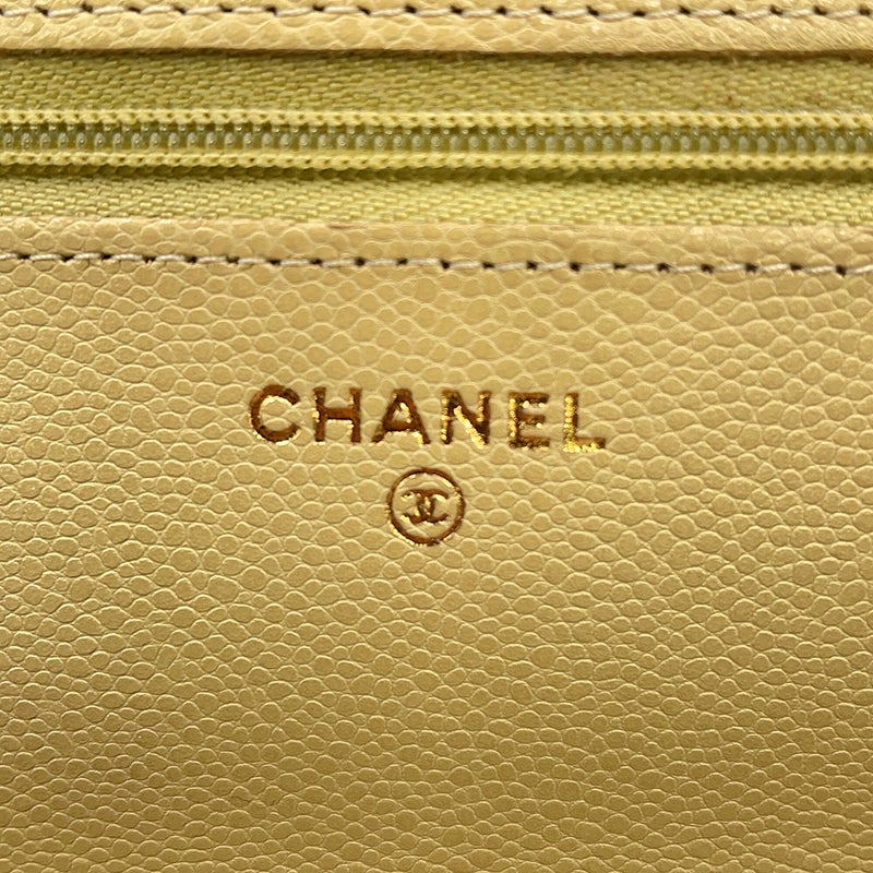 シャネル チェーンウォレット クラシック マトラッセ ココマーク キャビアスキン AP0250 CHANEL 財布
