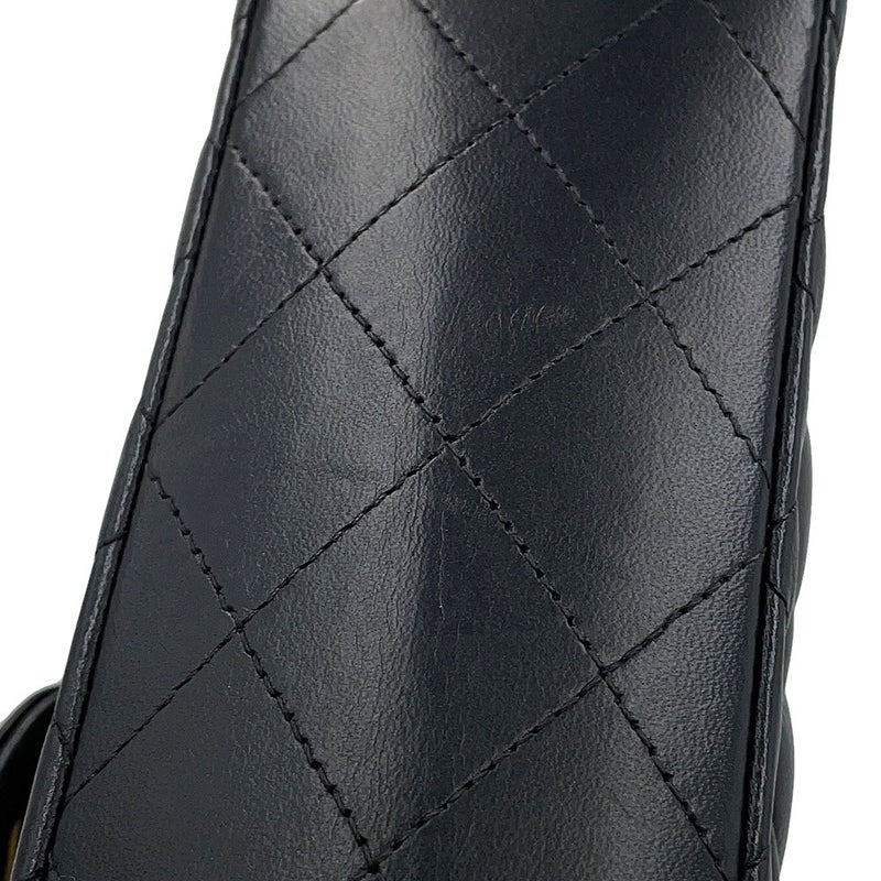 シャネル チェーンショルダーバッグ クラシック マトラッセ23 ココマーク ダブルチェーン A01113 CHANEL 黒