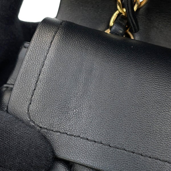 シャネル チェーンショルダーバッグ クラシック マトラッセ23 ココマーク ダブルチェーン A01113 CHANEL 黒