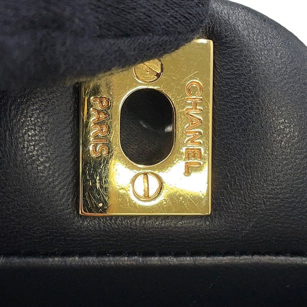 シャネル チェーンショルダーバッグ クラシック マトラッセ23 ココマーク ダブルチェーン A01113 CHANEL 黒