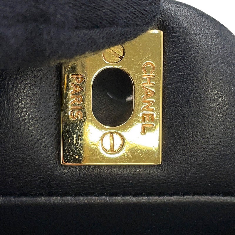 シャネル チェーンショルダーバッグ クラシック マトラッセ23 ココマーク ダブルチェーン A01113 CHANEL 黒