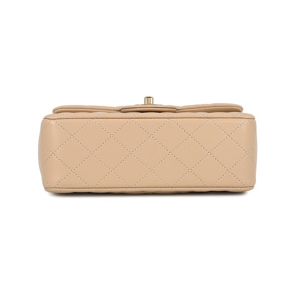 シャネル チェーンショルダーバッグ マトラッセ ココマーク トップハンドル ミニ フラップ ラムスキン AS2431 CHANEL