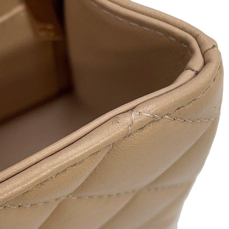 シャネル チェーンショルダーバッグ マトラッセ ココマーク トップハンドル ミニ フラップ ラムスキン AS2431 CHANEL