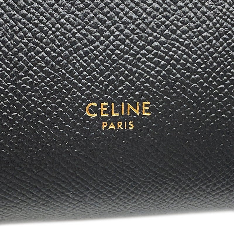 セリーヌ ハンドバッグ ピコ ベルトバッグ レザー 194263 CELINE 2wayショルダーバッグ 黒