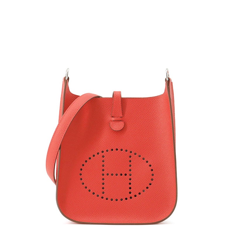 エルメス エブリンTPM セリエ ルージュクー/シルバー金具 エプソン K刻印