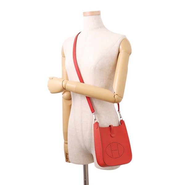 エルメス エブリンTPM セリエ ルージュクー/シルバー金具 エプソン K刻印