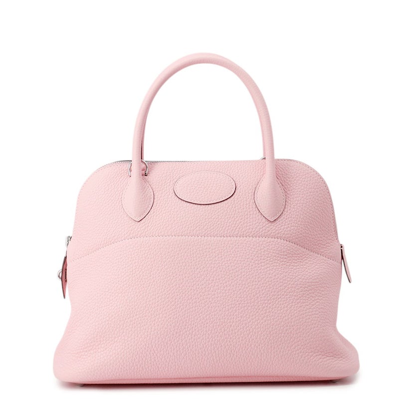 エルメス ハンドバッグ ボリード31 ヴェルソ ローズサクラ/ナタ/シルバー金具 トリヨンクレマンス Z刻印 ２wayショルダー