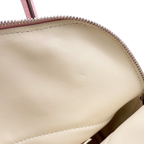 エルメス ハンドバッグ ボリード31 ヴェルソ ローズサクラ/ナタ/シルバー金具 トリヨンクレマンス Z刻印 ２wayショルダー