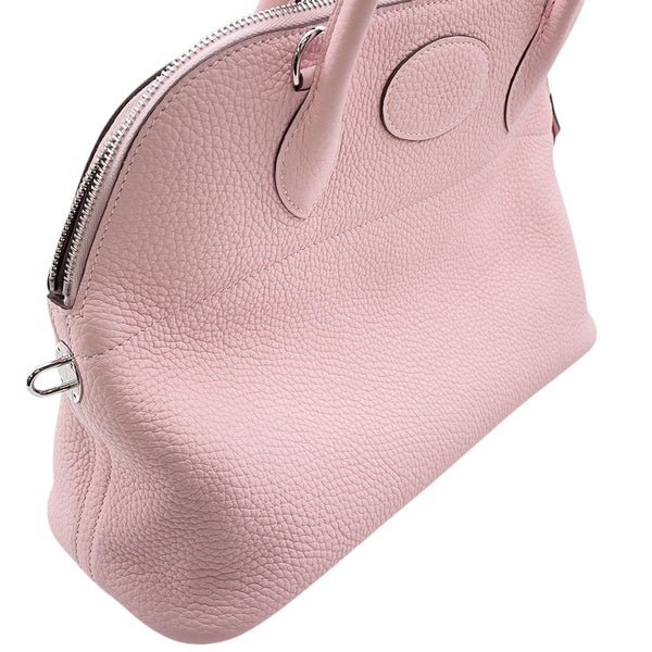 エルメス ハンドバッグ ボリード31 ヴェルソ ローズサクラ/ナタ/シルバー金具 トリヨンクレマンス Z刻印 ２wayショルダー