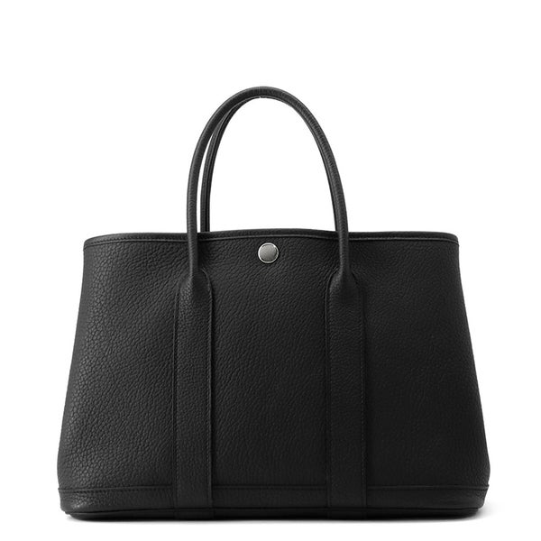 エルメス トートバッグ ガーデンパーティTPM ブラック/シルバー金具 ネゴンダ W刻印 黒