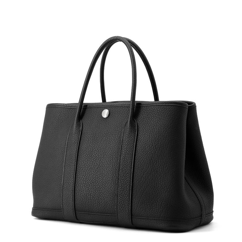 エルメス トートバッグ ガーデンパーティTPM ブラック/シルバー金具 ネゴンダ W刻印 黒