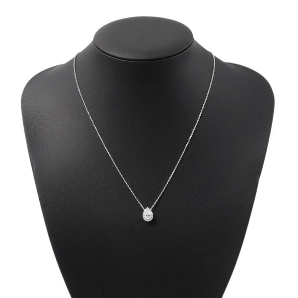 グラフ ネックレス アイコン ペアシェイプ ダイヤモンド ペンダント ダイヤ 中石0.54ct K18WGホワイトゴールド RGP707