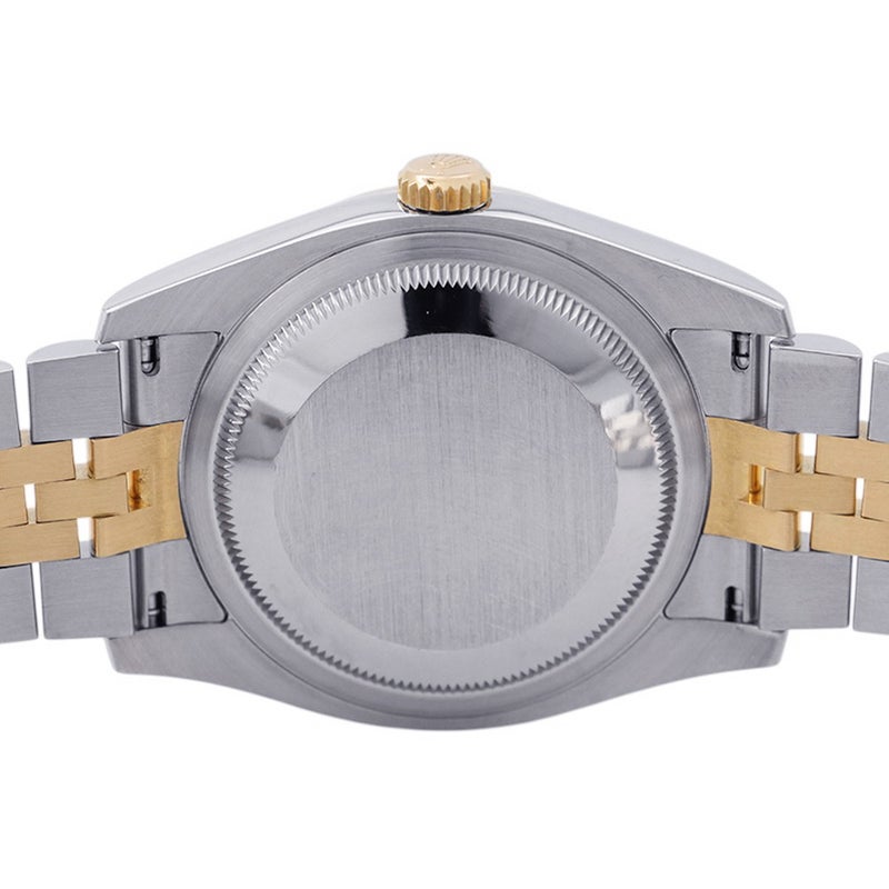 ロレックス デイトジャスト ダイヤべゼル SS/K18YG ROLEX 腕時計 ホワイトシェル/10PD文字盤